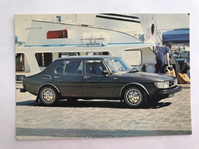 vintage 1976 Saab 99 GLE postcard