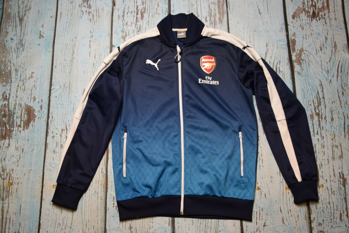 ウェア PUMA Arsenal 15-16 training fleece top 2016-17 Arsenal Puma 1/4 Zip Training Top - 8/10 - (S)