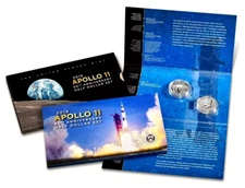 2019 S Apollo 11 Half Dollar Proof Set with Rev Proof & Curved High Relief Coin
