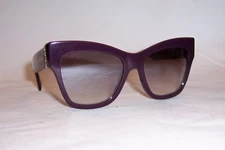 NEW MOSCHINO SUNGLASSES MOS 011S B3V-OE VIOLET/SILVER MIRROR AUTHENTIC 011