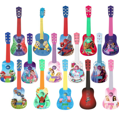 LEXIBOOK MEINE ERSTE SPIELZEUGGITARRE FÜR KINDER KUNSTSTOFF NYLON DISNEY PIXAR 3+ - 14 DESIGNS