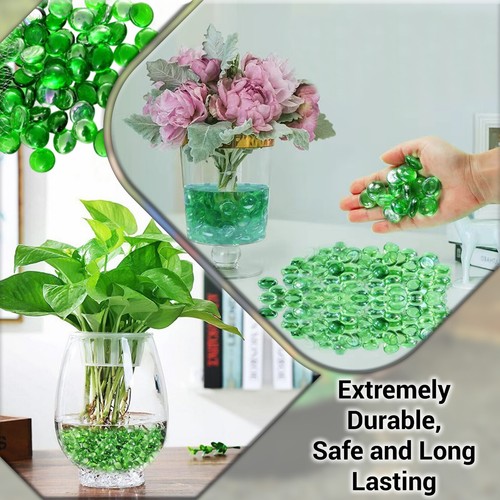 Glass Pebbles Beads Button Vase Wedding Mosaic Decorative Garden 70-170 Pcs UK - Picture 29 of 46