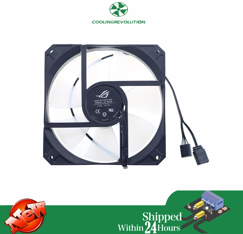 12025 ARGB RGB Fan CF1225H12D 0.35A DC12V 4-Pin - Image 2 of 2