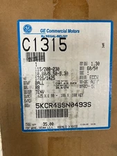 GE C1315 5KCR49SN0493S 1HP 115/208-230V 1725/1425 RPM 10.6/5.5-5.3A 1Ø Motor