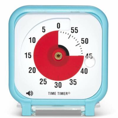 Time Timer klein, 7,5x7,5 cm türkis blau Countdownuhr ADHS Autismus
