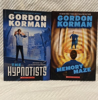 THE HYPNOTISTS & MEMORY MAZE Book Bundle By Gordon Korman (2 books)