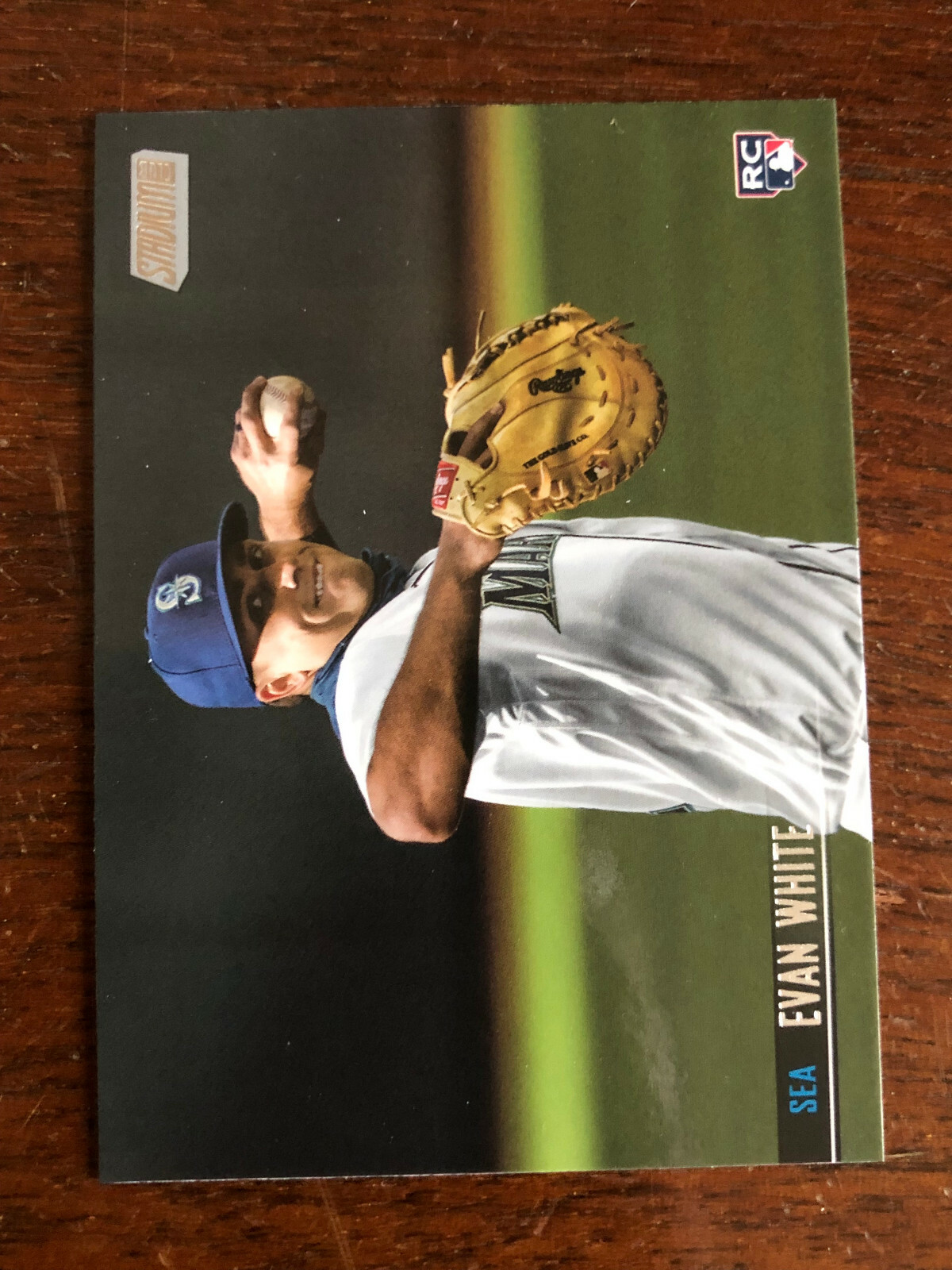 2021 Topps Stadium Club Evan White RC Base Card #43 Seattle Mariners