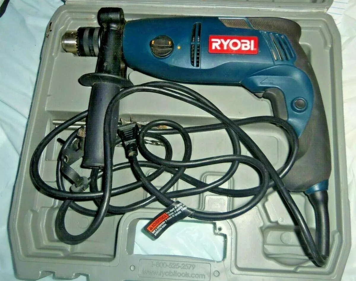 Ryobi D551H 1/2 Inch 2 Speed Hammer Drill With Chuck Key And Manuel  MakeAnOffer!