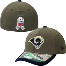 New Era Los Angeles Rams Salute To Service Flex Fit Size Small/Medium Hat Cap