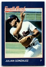 1988 Grand Slam Baseball Card Julian Gonzalez c South Bend White Sox #20