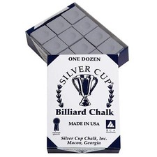 Bankers Gray Billiard Chalk Box of 12