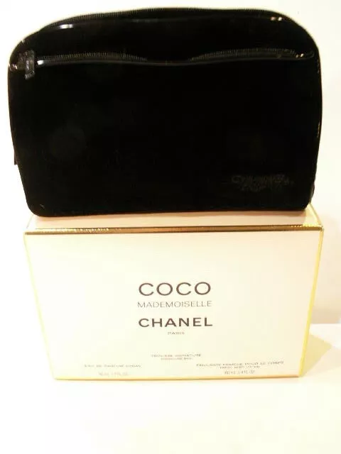 Coco Chanel Paris Velvet Travel Cosmetics Bag