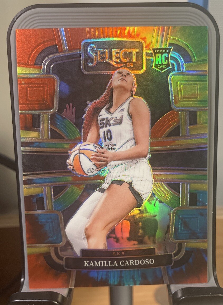 2024 Select WNBA Kamilla Cardoso Tie Dye Concourse /25 SSP RC Chicago Sky 🔥