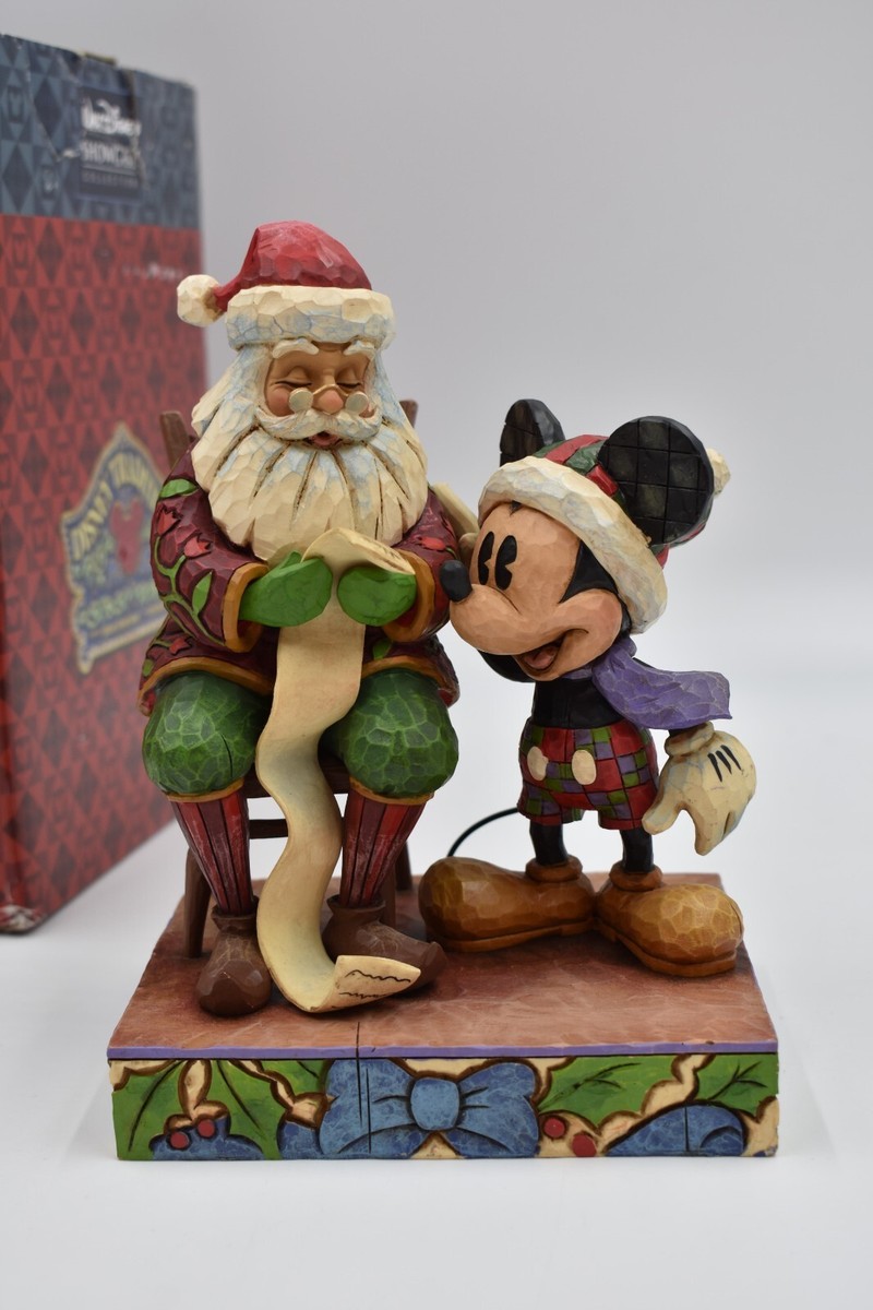 Disney Traditions Enesco Jim Shore Santa Mickey Checking It Twice