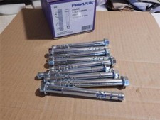 9 x Rawlplug Rawlbolts Projecting Bolts M8x 95 length. 10mm drill bit required.