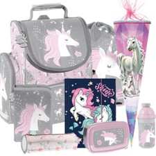 Einhorn Unicorn Pferd Schulranzen Tornister Ranzen Rucksack Set mit Schultüte