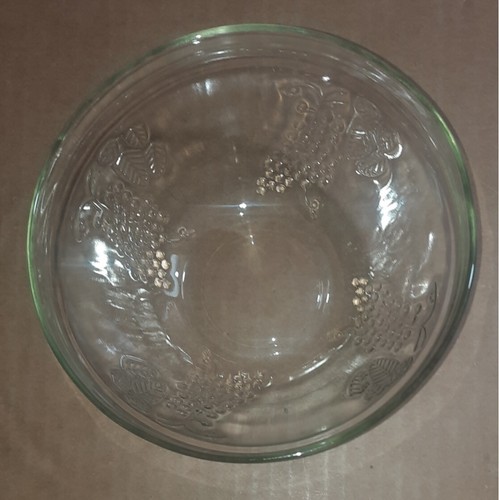 Bowl Prep Nesting Smart Home Embossed Grape Pattern Clear Glass 5 Pc. - Picture 3 of 5
