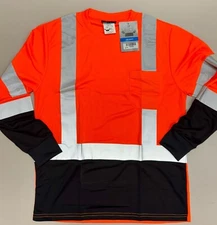 Hi-Vis Long Sleeve Tee, Safety Orange
