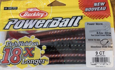 Berkley Power PBBPW8-RSG 8.5" Power Worm Red Shad Green Glitter 1ea 9ct pk-NEW