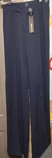 Fashion Nova Womens Call It Even Dress Pants Navy Blue Size Large NWT