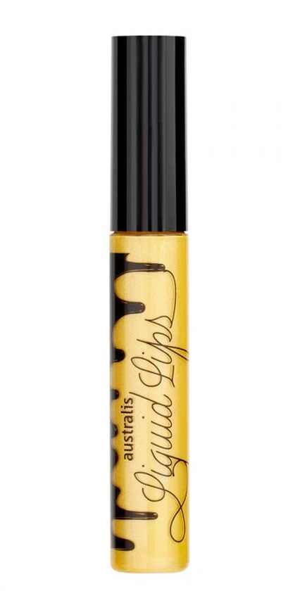 Lápiz labial dorado Gold Rays edición limitada Australis Liquid Lips color mate Foto 3 de 4