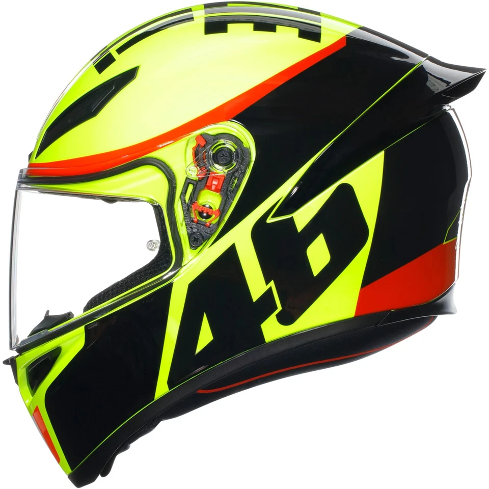 AGV Motorcycle Helmet K1 S Grace Valve VR46 - Sport Racing Integral with Spoiler - Image 4 of 4