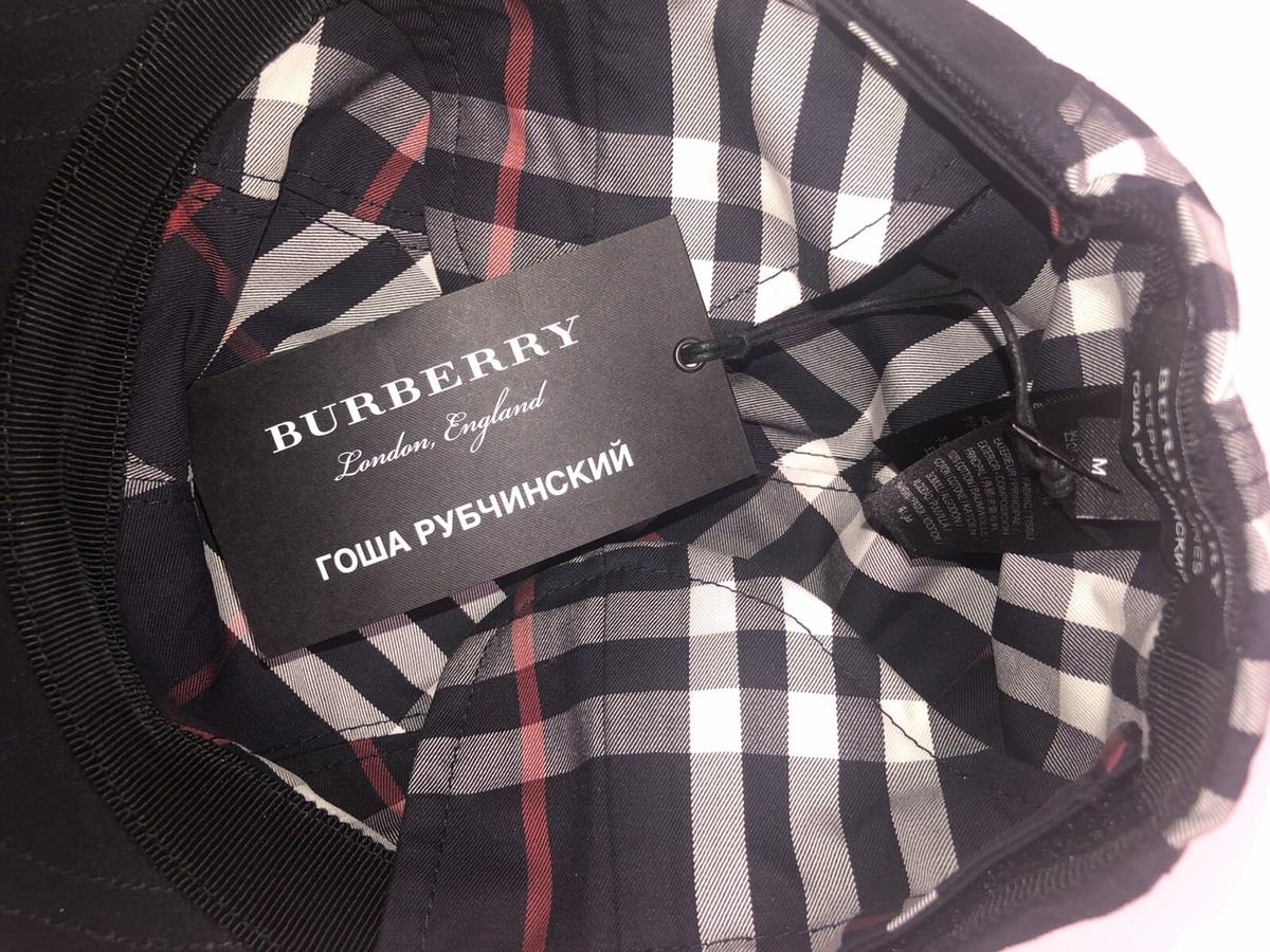 BURBERRY × Gosha Rubchinskiy フラップキャップ Burberry x Gosha Rubchinskiy Japanese Style Cap Hat Navy New