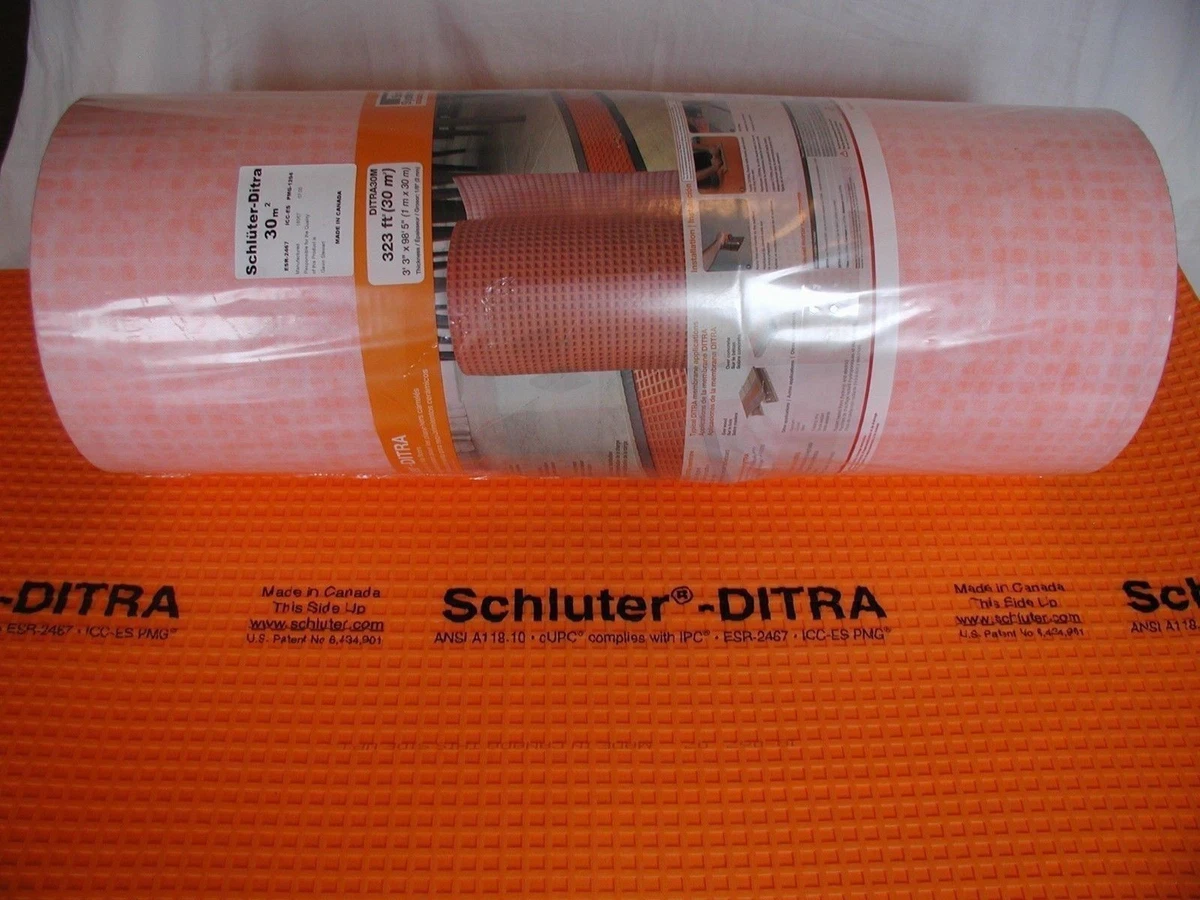 Schluter Ditra Uncoupling Membrane 3 to 323 sf Rolls ~You Pick Size You  Need!~ | eBay