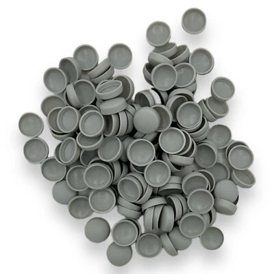 SNAP-ON Light Grey, Two Piece Matt 10/12g Dome Screw Snap-Caps™ Cover Plastic Screw