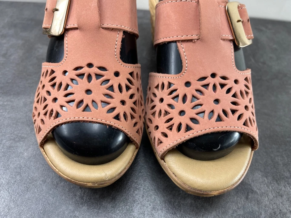 Zapatos Spring Step para mujer color rosa rubor 6,5 M recortados sandalias de cuña cómodas sin cordones Foto 4 de 4