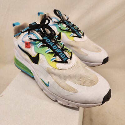 Nike Airmax 270 React Worldwide White CK6457-100 Mens size 10.5