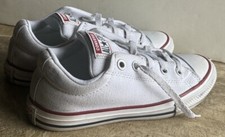 Converse All Star Chuck Taylor Madison A01694F Size 2 White Canvas Slip-on