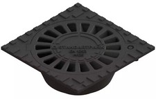 Bodenablauf 200x200 Gusseisen mit DN70 Abgang – Klasse M125 Hofablauf