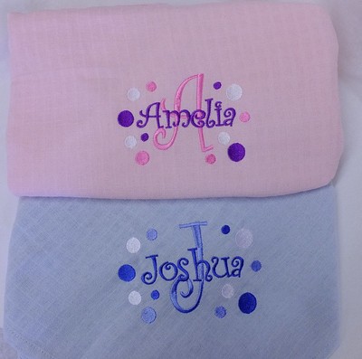 personalised muslin squares