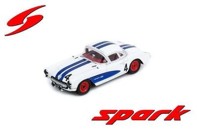 Spark US187 1/43 Corvette C1 V8 #4 4th Sebring 12H 1957 G. Andrey - D. Thompson