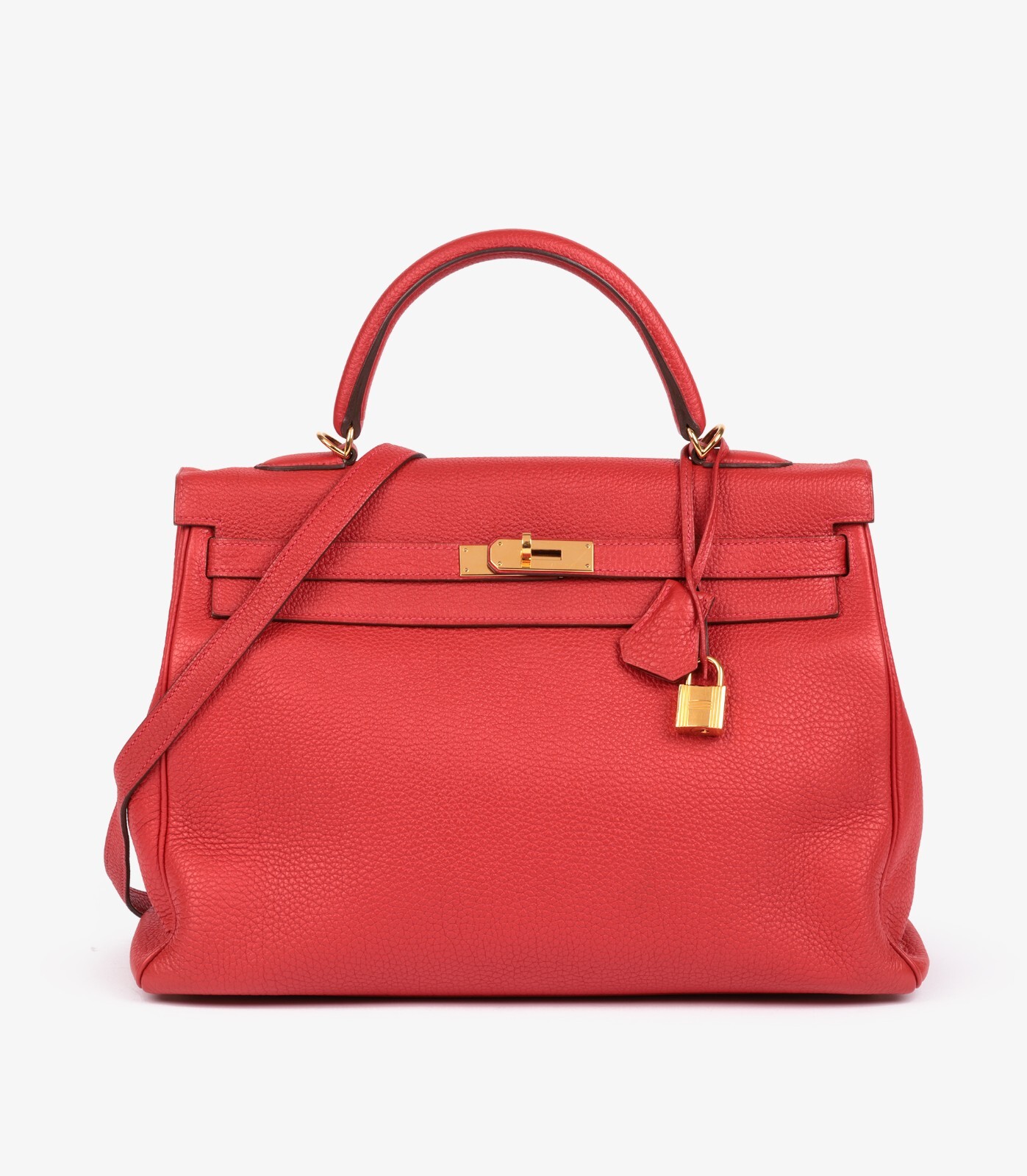Hermès Geranium Togo Leather Kelly 35cm Retourne