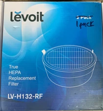 LEVOIT AIR PURIFIER LV-H132-RF TRUE HEPA REPLACEMENT FILTERS Sealed (2 PACK)