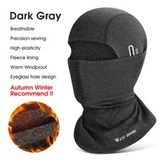 WEST BIKING Winter Sports Cap Hat Windproof Face Mask Balaclava Headgear Gray
