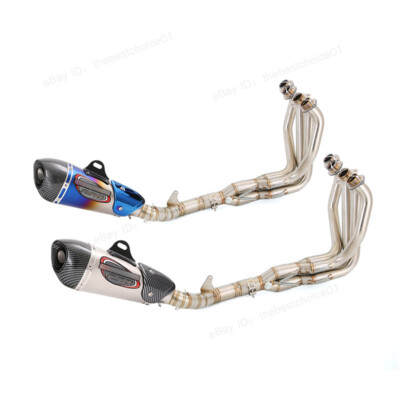 Full Exhaust System For Kawasaki Z1000 2010-2023 Z1000SX Front Tube Muffler Pipe