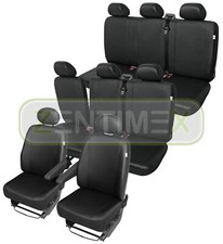 Sitzbezüge Schonbezüge SET QS für Hyundai H-1 H1 Kunstleder schwarz