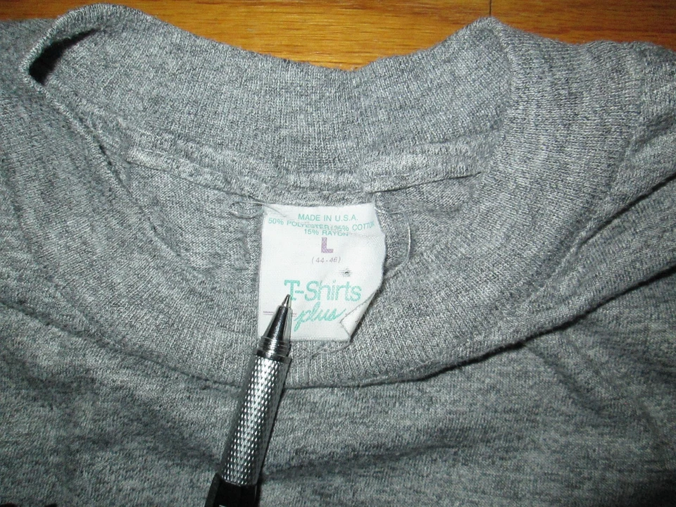 1987 Винтажная Футболка 80-х Tri Blend Fishermans Code Early to Bed Rise Fish Like Hell - Изображение 4 из 4