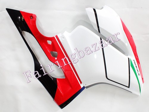 Fit for 2016-18 Ducati 959 Panigale White Red Black ABS Injection Fairing Kit - Picture 4 of 7