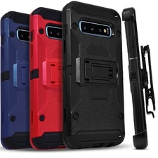 for Samsung Galaxy S10 S20 Plus Ultra Case Phone Cover + Tempered Glass Screen