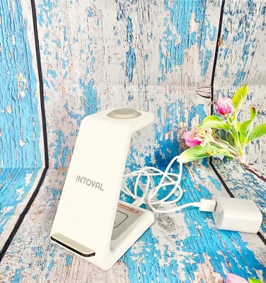 Intoval Wireless Charging Station, 3 in 1 Charger for Apple iPhone/iWatch/Airpod
