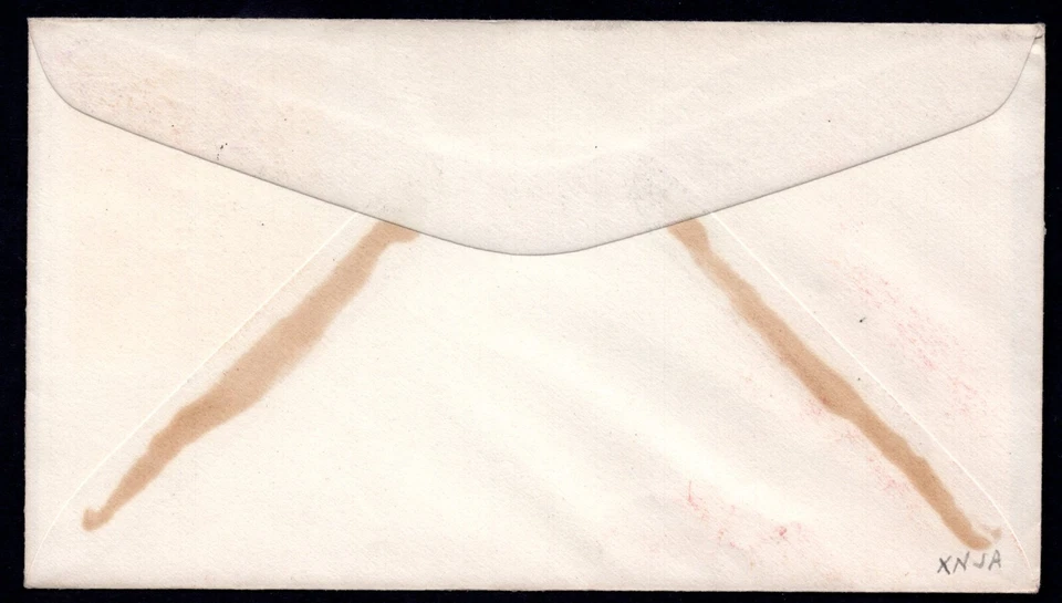 US 1938 RISKO ART SILK SCREEN HAND PAINTED CACHET FDC FRANKLIN BLOCK OF 4 RARE - Image 2 of 2