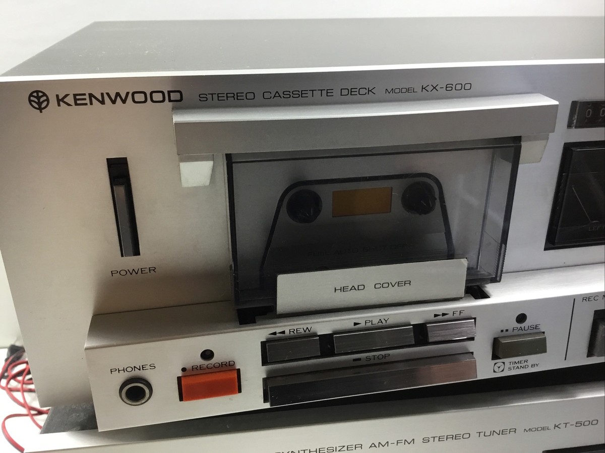 Vintage Kenwood KX 600 Stereo Cassette Deck Record Silver Face