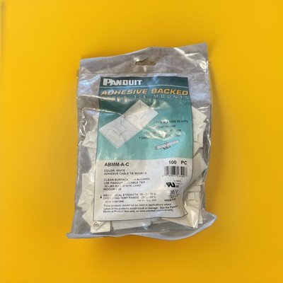  (AN) ***QTY 1*** Panduit ABMM-A-C White Mount Base ***FREE SHIPPING***
