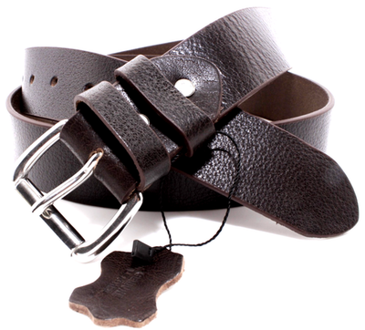 #ad Men#x27;s Genuine Buffalo Full Grain Leather Belt 1 1 2 width Handmade By Amish $33.74