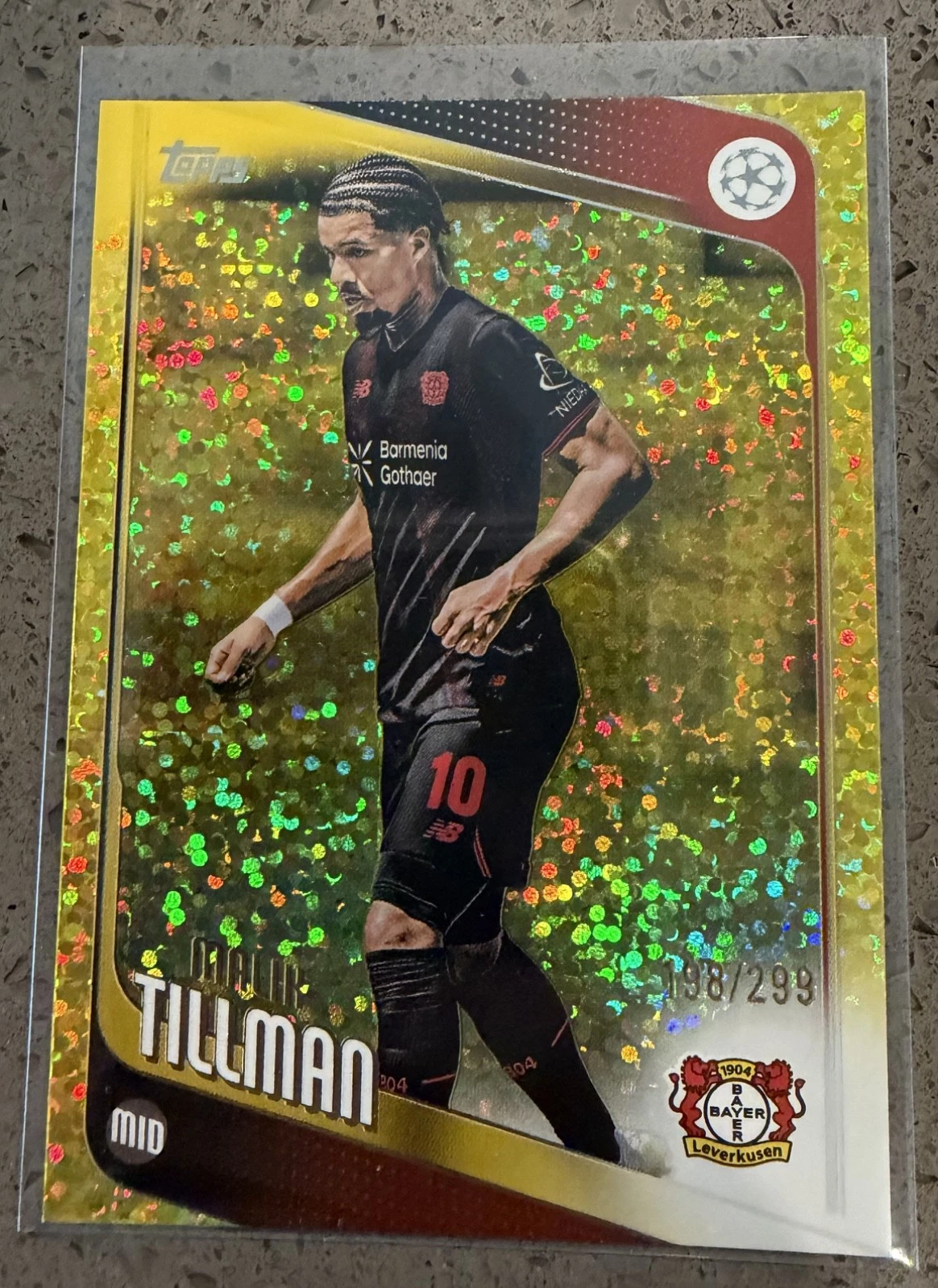 2025-26 UCC Malik Tillman Yellow Sparkle /299