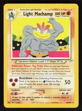 Pokemon Light Machamp 25/105 Unlimited Rare Neo Destiny (LP)